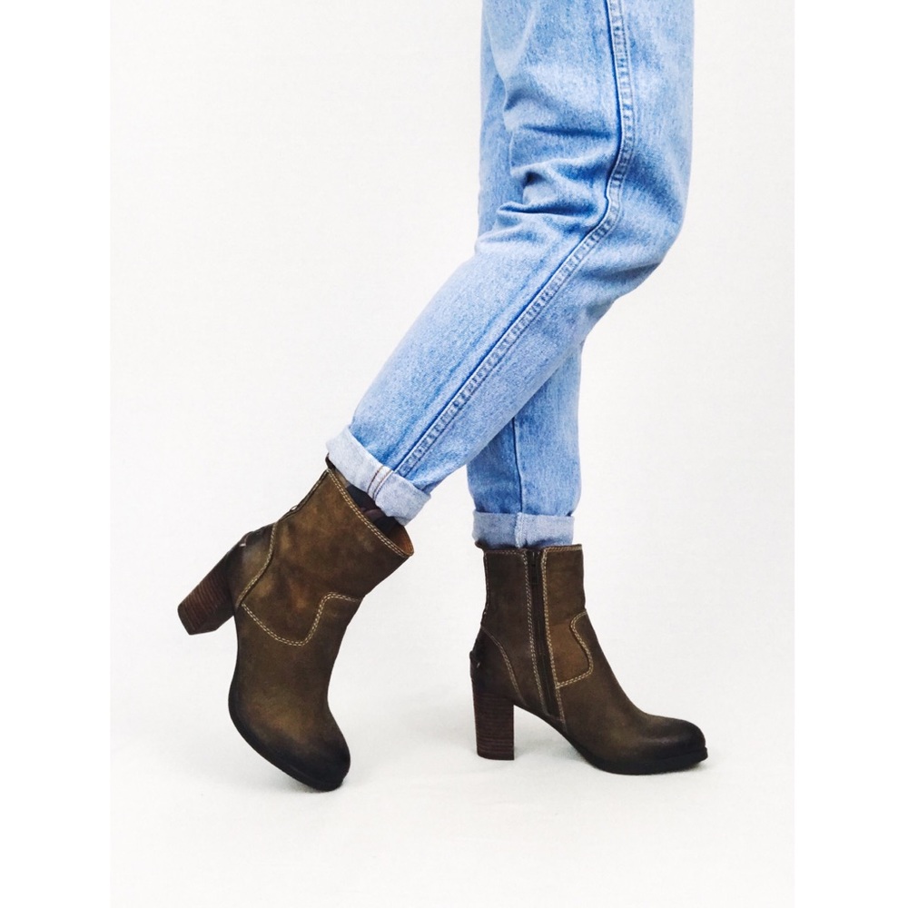 Sperry Dasher Grace Heeled Boots in Brown | Size 5.5